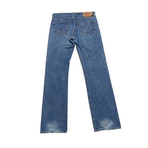 Vintage 2000’s LEVIS 501 Button-Fly Jeans - Medium Wash Faded - 32X34 - Picture 3 of 10